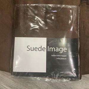Brow. Suede Tablecloths